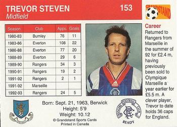 1993-94 Grandstand Footballers #153 Trevor Steven Back