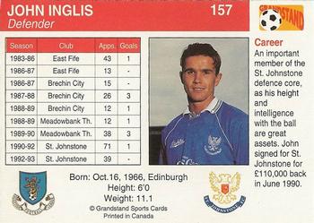 1993-94 Grandstand Footballers #157 John Inglis Back