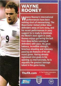 2005 Topps England - Red Foil #S9 Wayne Rooney Back