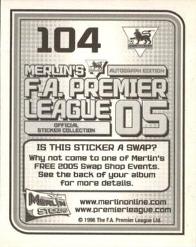 2004-05 Merlin F.A. Premier League 2005 #104 Steven Reid Back