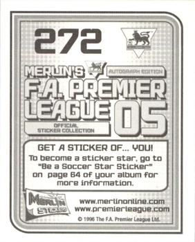 2004-05 Merlin F.A. Premier League 2005 #272 Steed Malbranque Back