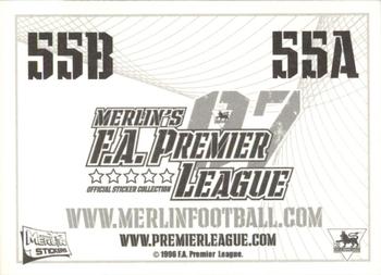 2006-07 Merlin F.A. Premier League 2007 #55 Kit Back