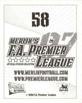 2006-07 Merlin F.A. Premier League 2007 #58 Jason Brown Back