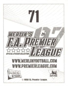 2006-07 Merlin F.A. Premier League 2007 #71 Sergio Peter Back