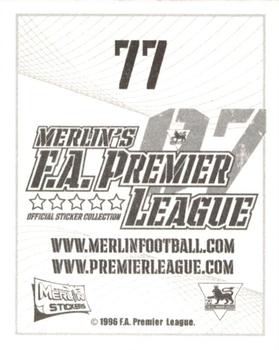 2006-07 Merlin F.A. Premier League 2007 #77 Shabani Nonda Back