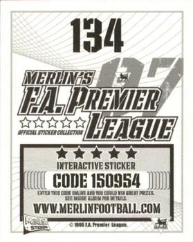 2006-07 Merlin F.A. Premier League 2007 #134 Ashley Cole Back