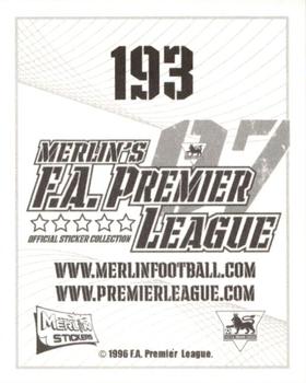 2006-07 Merlin F.A. Premier League 2007 #193 Michael Brown Back