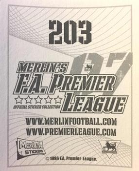 2006-07 Merlin F.A. Premier League 2007 #203 Logo Back
