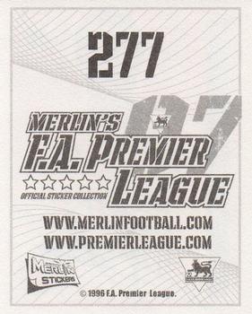 2006-07 Merlin F.A. Premier League 2007 #277 Edwin Van Der Sar Back