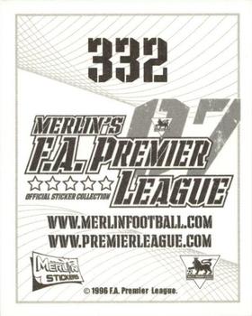 2006-07 Merlin F.A. Premier League 2007 #332 Steven Taylor Back
