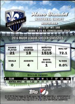 2017 Stadium Club MLS - Silver Ice #54 Marco Donadel Back