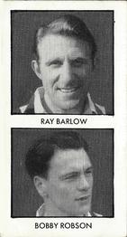1958 D.C. Thomson Adventure World Cup Footballers #6 Ray Barlow / Bobby Robson Front