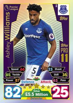 2017-18 Topps Match Attax Premier League Extra - Pro 11 #P9 Ashley Williams Front