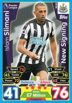 2017-18 Topps Match Attax Premier League Extra - New Signing #NS20 Islam Slimani Front