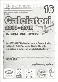 2014-15 Panini Calciatori Stickers #16 Carlos Carmona Back