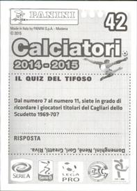 2014-15 Panini Calciatori Stickers #42 Daniele Conti Back