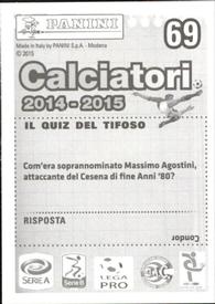 2014-15 Panini Calciatori Stickers #69 Giuseppe De Feudis Back