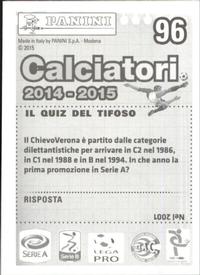2014-15 Panini Calciatori Stickers #96 Ezequiel Schelotto Back