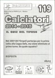2014-15 Panini Calciatori Stickers #119 Davide Moro Back