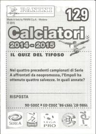 2014-15 Panini Calciatori Stickers #129 Massimo Maccarone Back