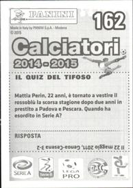 2014-15 Panini Calciatori Stickers #162 Eugenio Lamanna Back