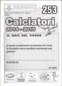 2014-15 Panini Calciatori Stickers #253 Roberto Pereyra Back