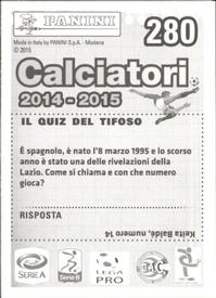 2014-15 Panini Calciatori Stickers #280 Felipe Anderson Back