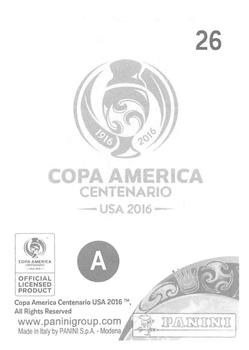 2016 Panini Copa America Centenario Stickers #26 Ventura Alvarado Back