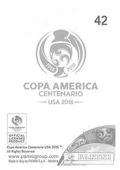 2016 Panini Copa America Centenario Stickers #42 Camilo Vargas Back