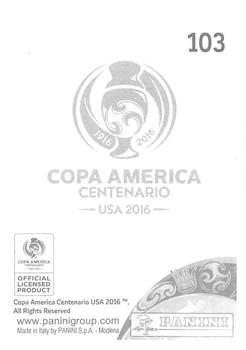 2016 Panini Copa America Centenario Stickers #103 Richard Ortiz Back