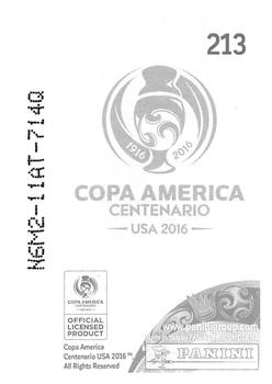 2016 Panini Copa America Centenario Stickers #213 Jose Rivas Back