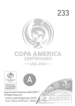 2016 Panini Copa America Centenario Stickers #233 Fernando Muslera Back
