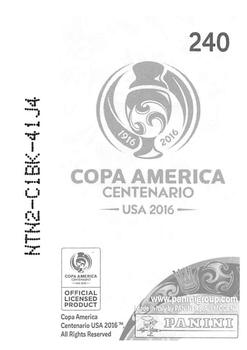 2016 Panini Copa America Centenario Stickers #240 Sebastian Coates Back