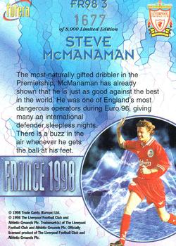 1998 Futera Liverpool - France 1998 #3 Steve McManaman Back