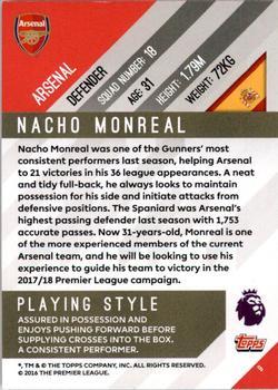 2017-18 Topps Premier Gold - Green #9 Nacho Monreal Back