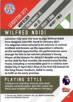 2017-18 Topps Premier Gold - Green #63 Wilfred Ndidi Back