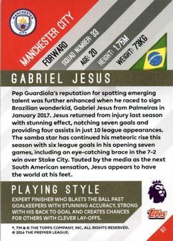 2017-18 Topps Premier Gold - Green #82 Gabriel Jesus Back