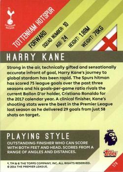 2017-18 Topps Premier Gold - Green #179 Harry Kane Back