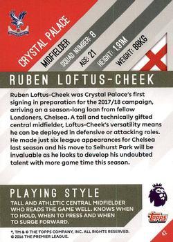 2017-18 Topps Premier Gold - Red #42 Ruben Loftus-Cheek Back