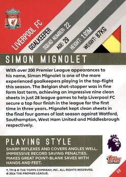2017-18 Topps Premier Gold - Red #68 Simon Mignolet Back