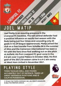 2017-18 Topps Premier Gold - Red #69 Joel Matip Back