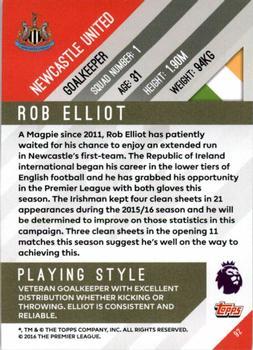 2017-18 Topps Premier Gold - Red #92 Rob Elliot Back