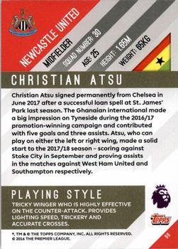 2017-18 Topps Premier Gold - Red #96 Christian Atsu Back