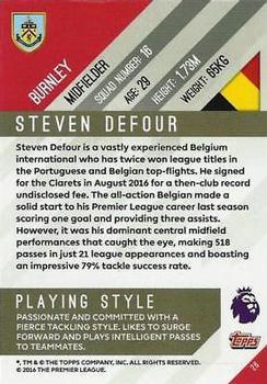 2017-18 Topps Premier Gold - Yellow #26 Steven Defour Back