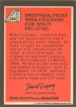 1977-78 Topps Footballer English (Red Backs) #244 Mike Channon Back