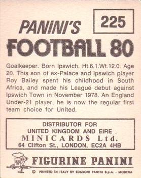 1979-80 Panini Football 80 (UK) #225 Gary Bailey Back