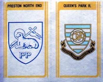 1979-80 Panini Football 80 (UK) #382 Preston North End / Queens Park Rangers Club Badges Front