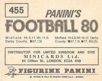 1979-80 Panini Football 80 (UK) #455 Don Masson / David Hunt Back