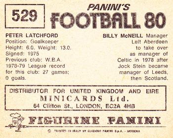 1979-80 Panini Football 80 (UK) #529 Billy McNeill / Peter Latchford Back