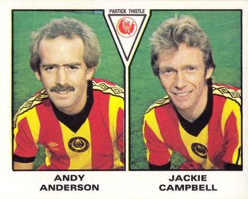 1979-80 Panini Football 80 (UK) #566 Andy Anderson / Jackie Campbell Front